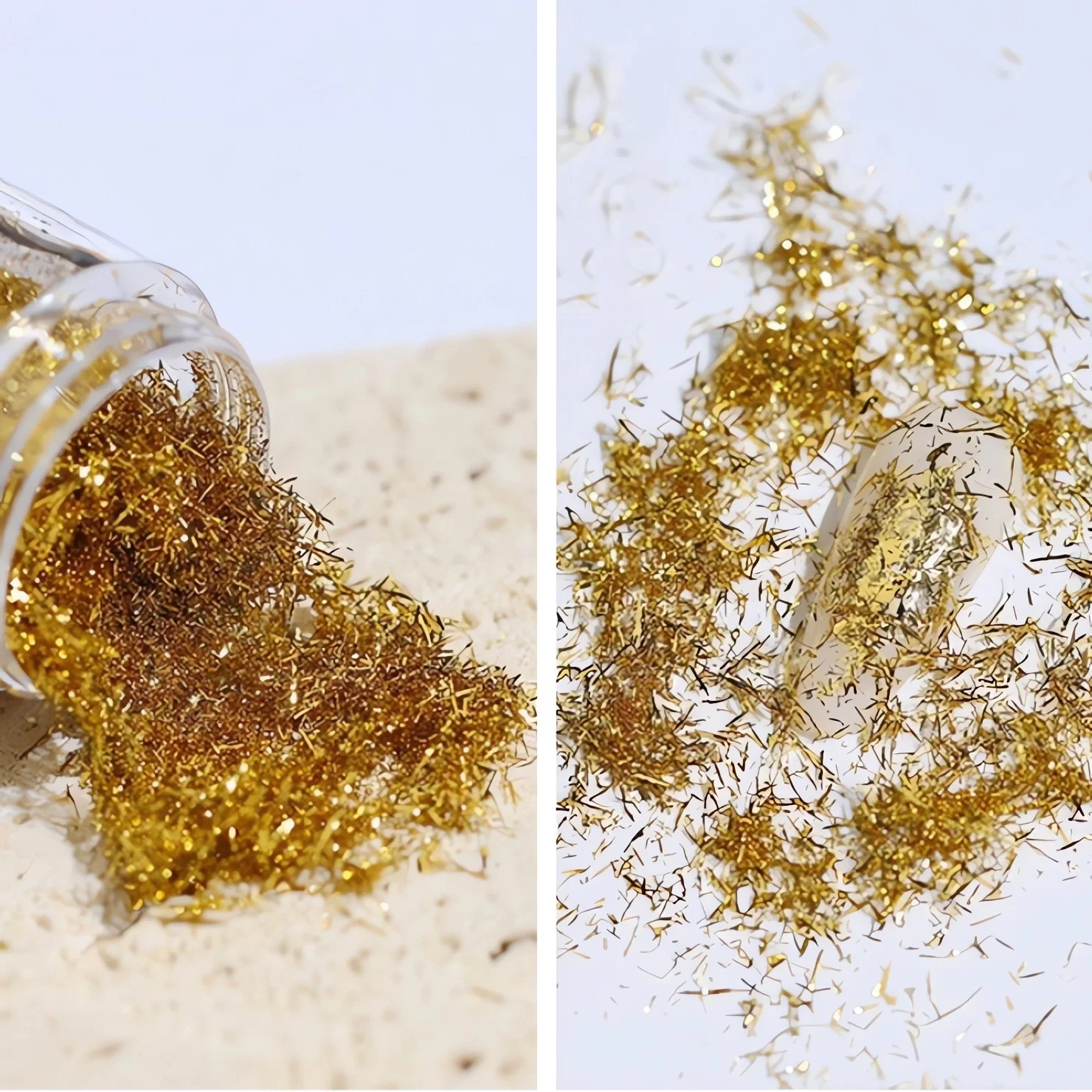 Gold Leaf Flakes Sequins Glitters Confetti for Painting Arts Nail Art Foil Decorative Paper Resin Mold Fillings