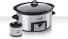 t6-Quart Countdown Programmable Oval Slow Cooker with Dipper, Stainless Steel, SCCPVC605-S 1
