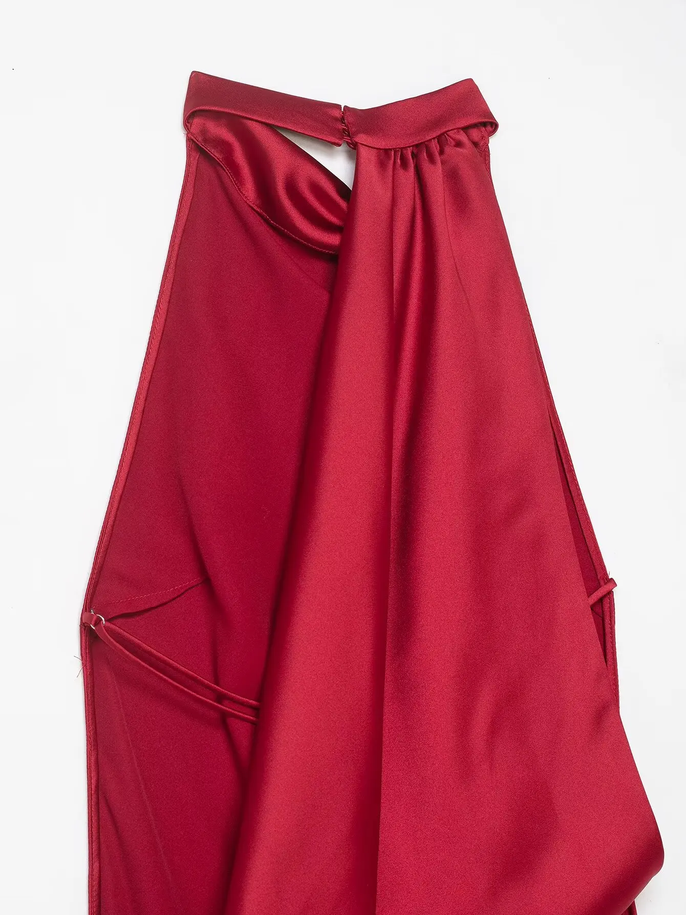 Women Satin Halter-Neck Long Dress Summer Midi Dress Female Sexy Backless Evening Party Dress Sleeveless Lady Elegant Dress