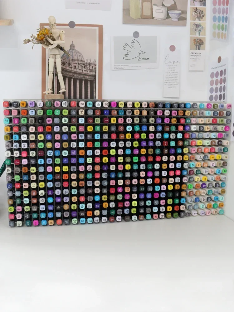 

Stationery Shelf Holder Office School Large Supplies Storage Transparent Pen Pencil Acrylic Marker Organizer