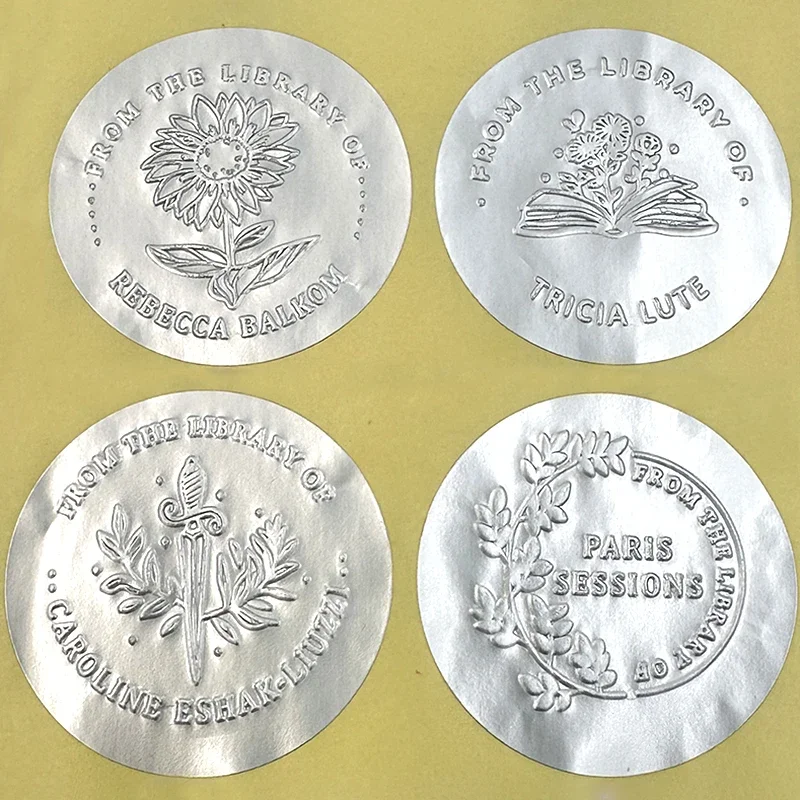 맞춤형 양각 스탬프 맞춤형 맞춤형 도서 Embosser 인감 청첩장 로고 사용자 정의 엠보싱 종이 스탬프