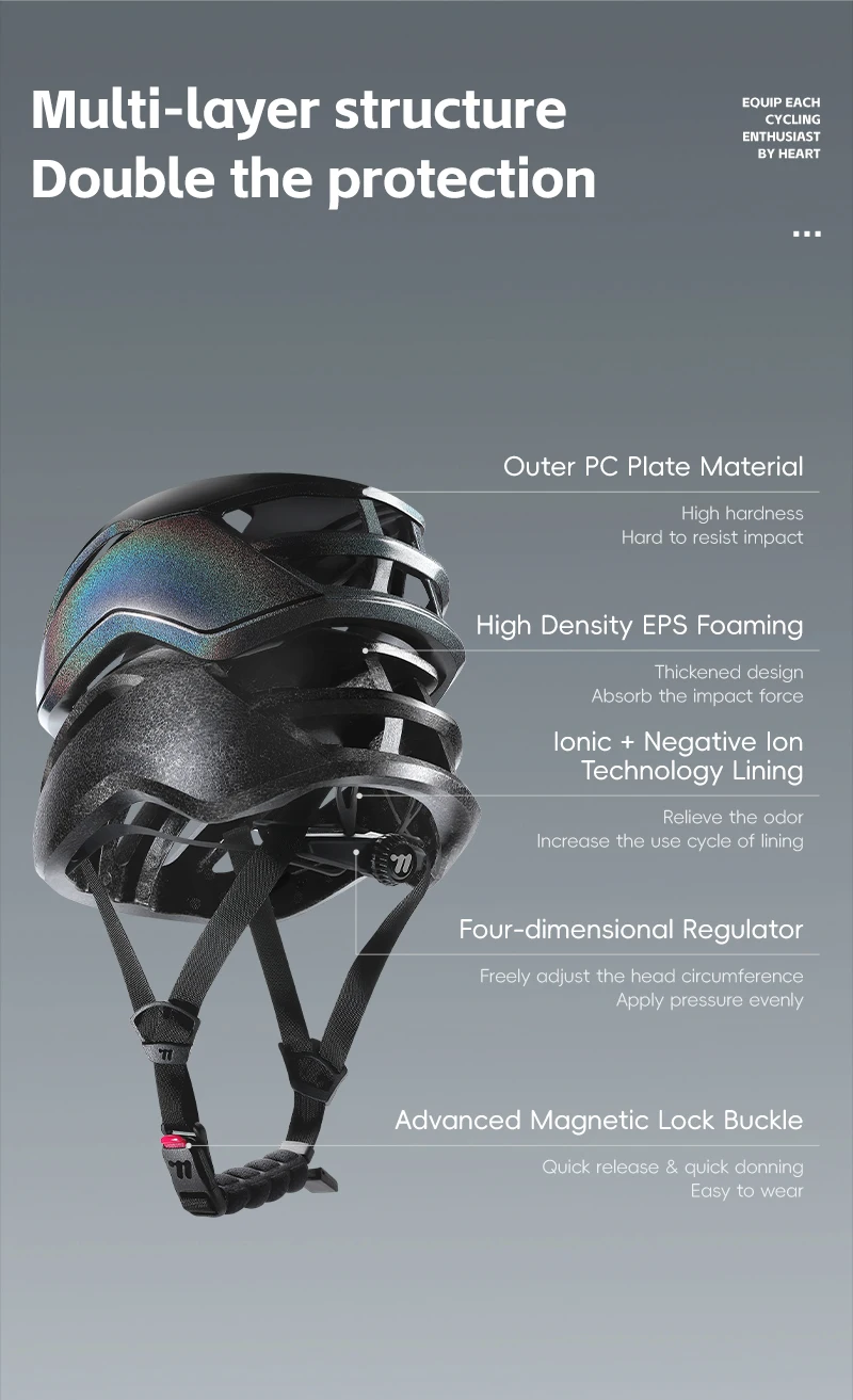 WEST RADFAHREN Fahrradhelm Breakwind Luftbelüftung Ultraleichter Fahrradhelm Sicherheitsschutz Männer Frauen MTB Rennrad Helm – Detail 10