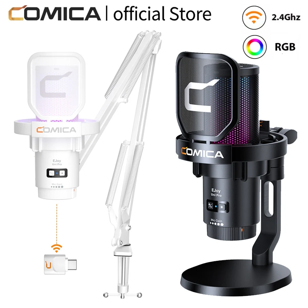 COMICA EJoy Uni Pro USBマイク Amazon.com: COMICA Ejoy Uni PRO(D) USB Wireless Gaming Microphone
