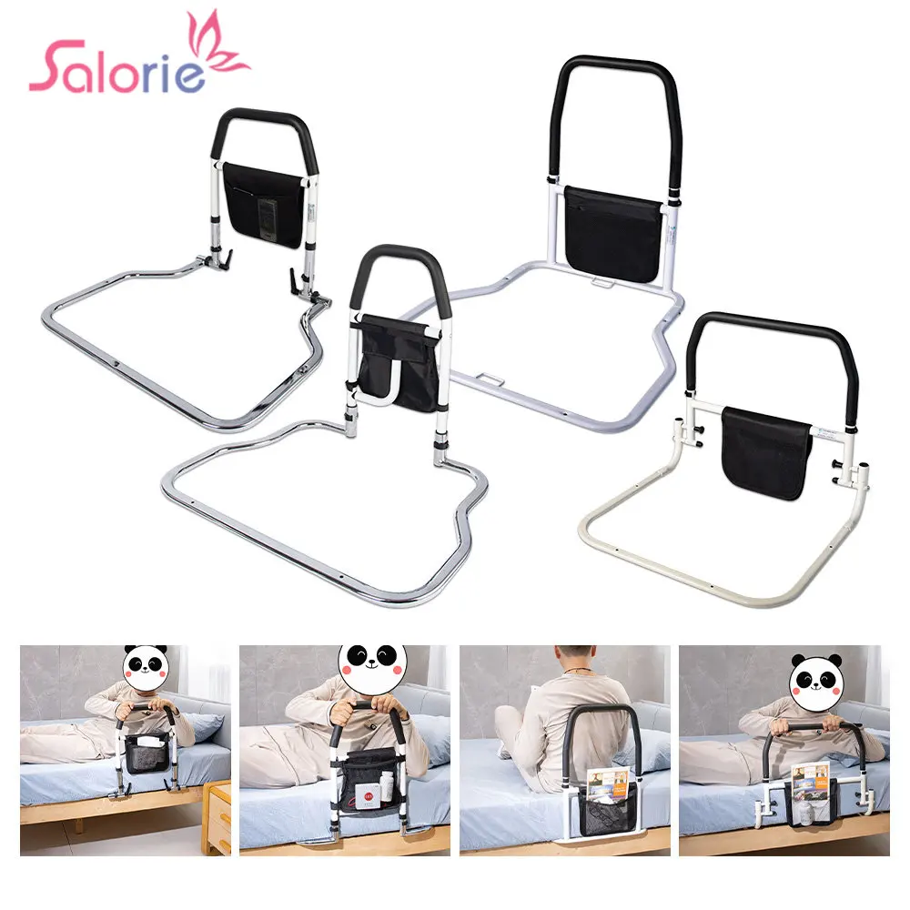 Household Height Adjustable Hand Bed Rail For Elderly Senior & Anchor