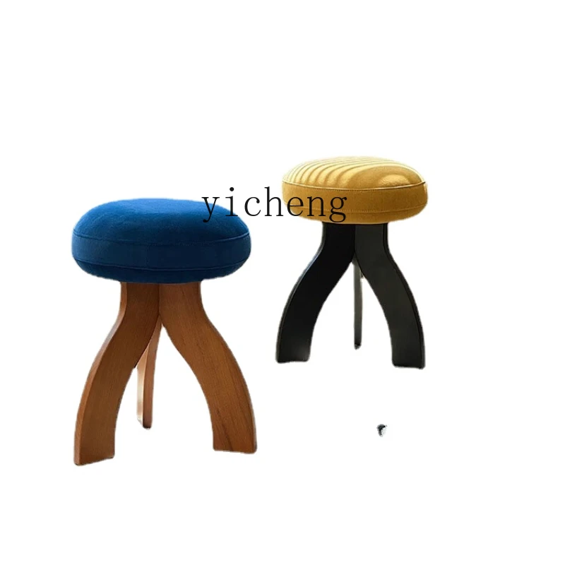 

Низкий стул Zk из массива дерева, высококачественный Женский Роскошный домашний стул, туалетный стул для маленькой квартиры и спальни