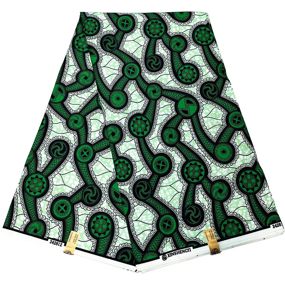 Ankara Fabric Guaranteed Quality African Wax Print Fabric Polyester 6 yards Soft Material Dresses DIY