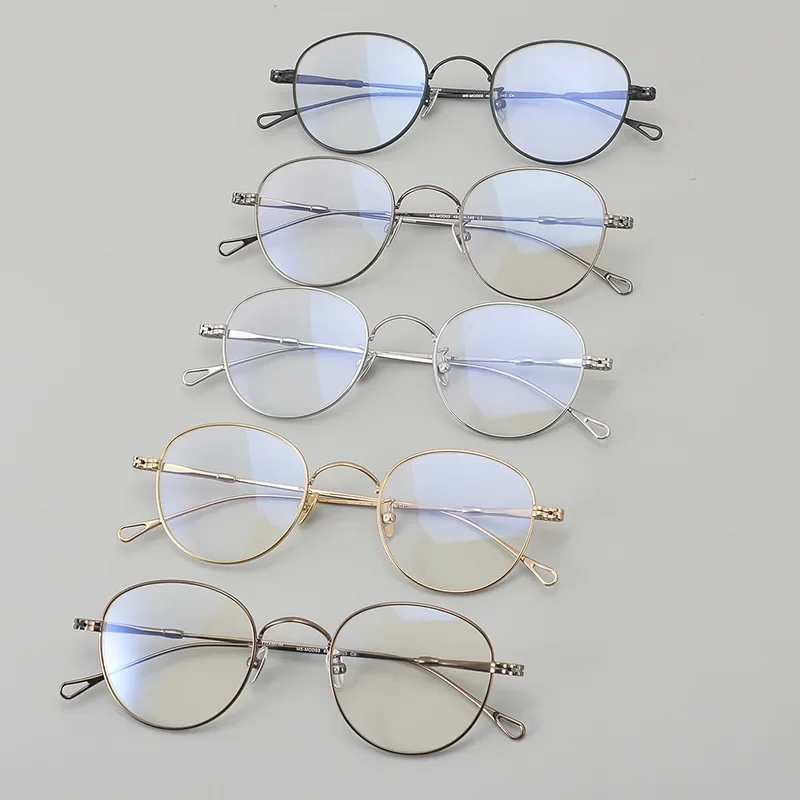 

WYT Human Soul Retro Oval men's and women's myopic glasses frame MO-MOD03 can be equipped with degree anti-blue light tablet