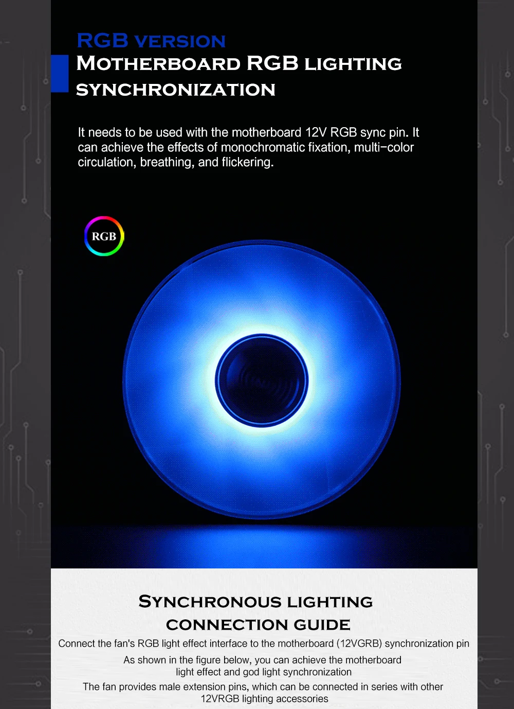 Jonsbo-Ventilador RGB para PC, Cooler CPU 9cm,