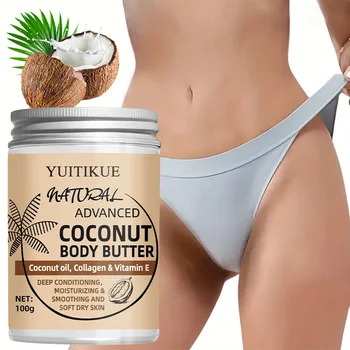 Burro Corpo Avanzato al Cocco 100g - Texture Cremosa per un Facile Assorbimento, Idrata Profondamente e Leviga la Pelle Secca
