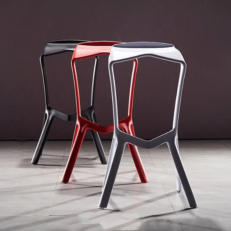 Minimalistic Lounge Bar Chair Modern Design High Nordic Salon Bar Stool Reception Set Of 2 sillas para barra de cocina Furniture
