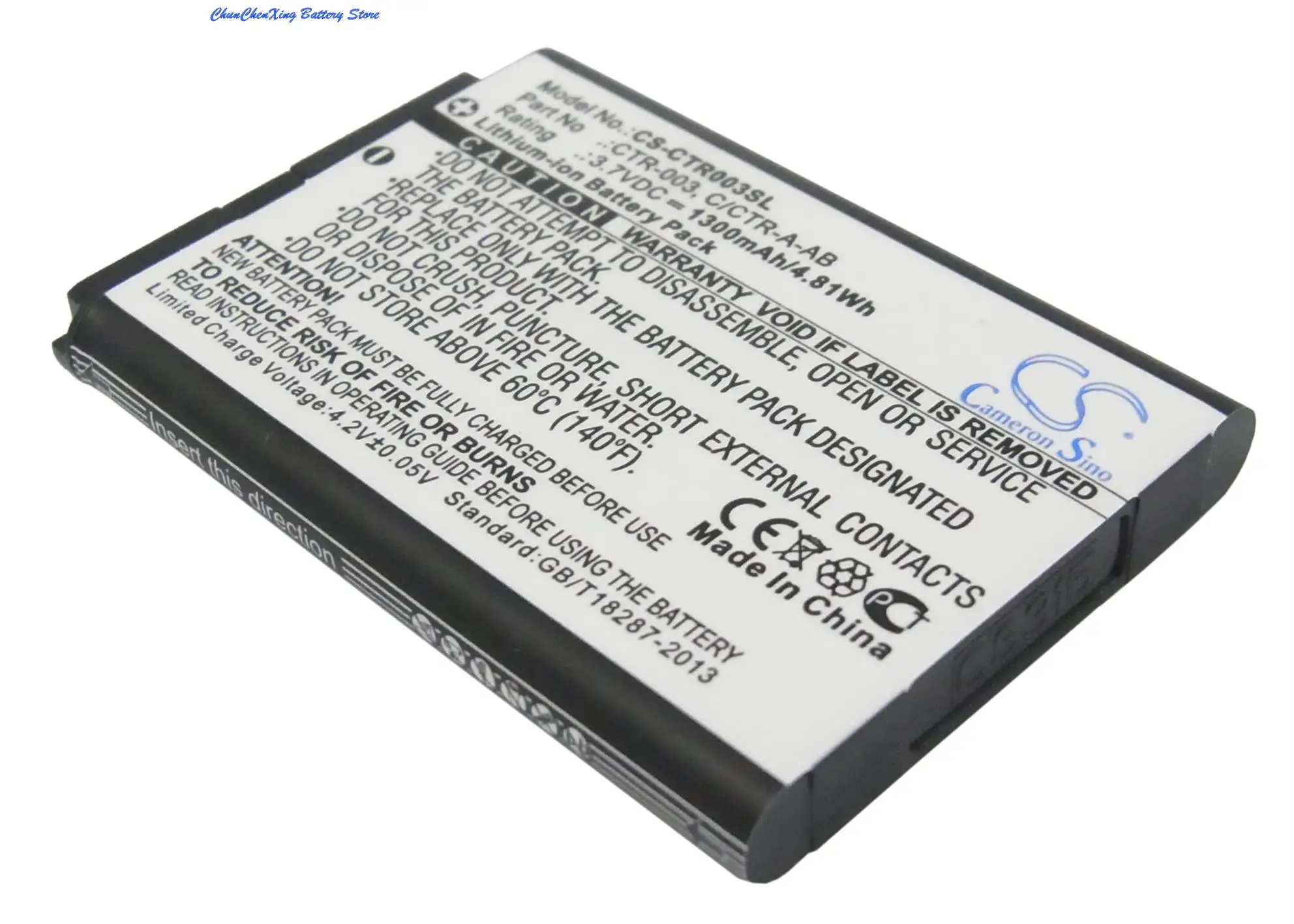 Cameron Sino 1300mah Bateria Ctr003 para Nintendo 2ds xl 3ds Ctr-001 Jan-001 Min-ctr-001 Switch Pro Controlador - Image 6
