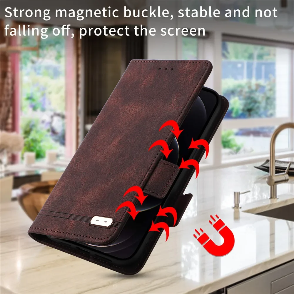 Luxury Leather Wallet Flip Case - Premium Book Cover