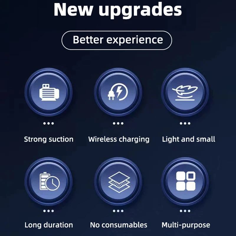 Car Multipurpose Vacuum Cleaner Handheld Powerful Suction Rechargeable Car and Home Dual Use Small Wireless Vacuum Cleaner 5