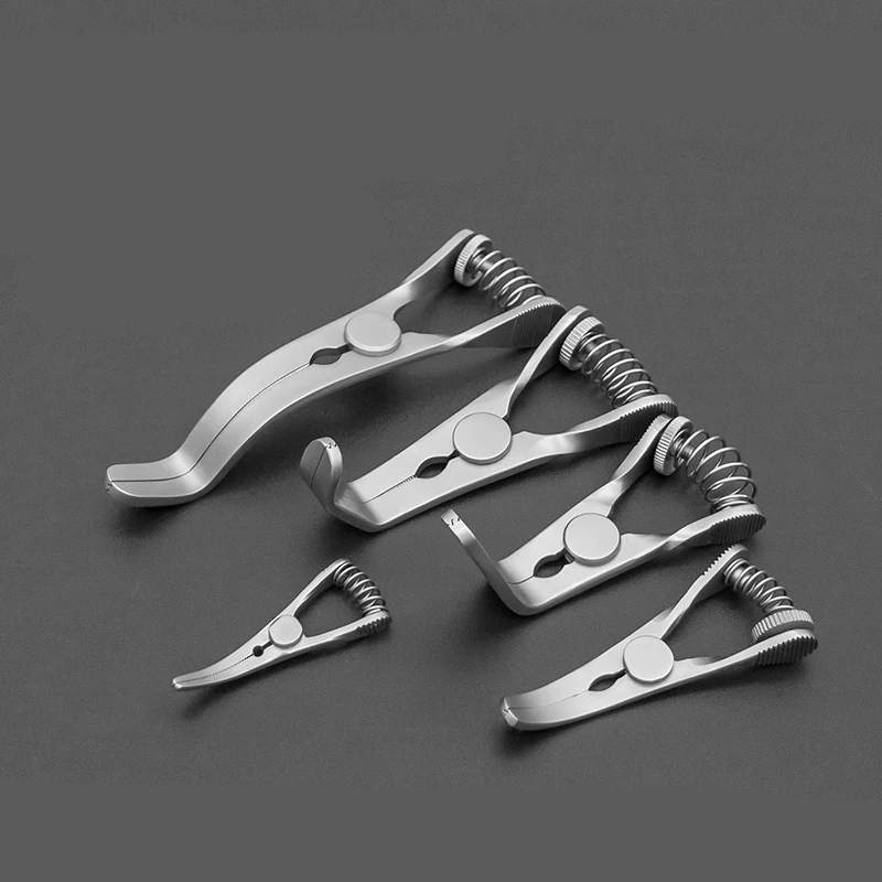 

Non-Injury Hemostatic Clamp Pug Tweezers Spring Adjustable Microhemostatic Clamp Arteriovenous Clamp