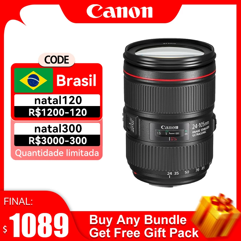 Canon Ef 24105mm F/4l Is Ii Usm Efmount Len/fullframe Format