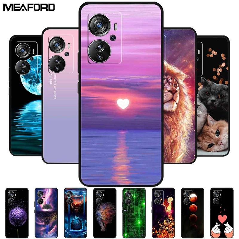 Cofi1453 Custodia In Silicone TPU Con Effetto Carbonio Per ZTE Axon 10 Pro – Cover Morbida Antiurto, Antiscivolo, Colore Nero