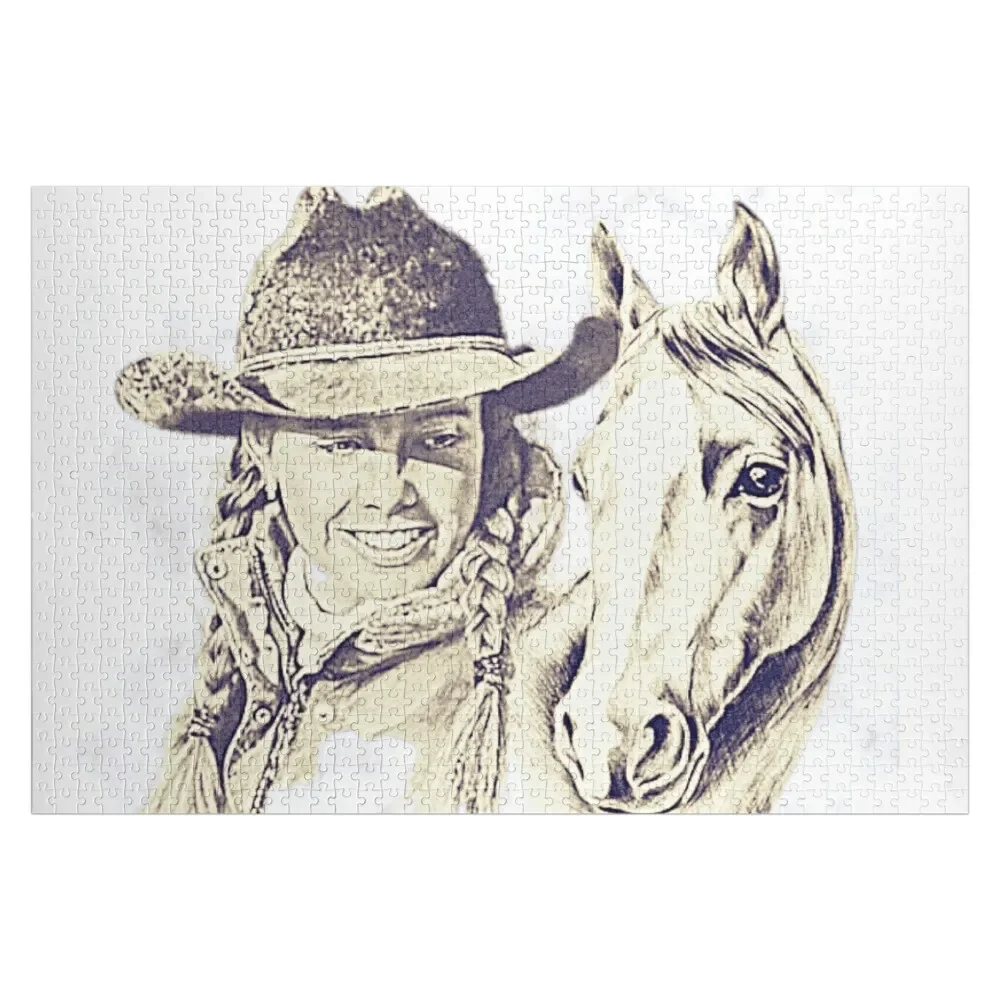 

Деревянный пазл для взрослых Just A Cowgirl