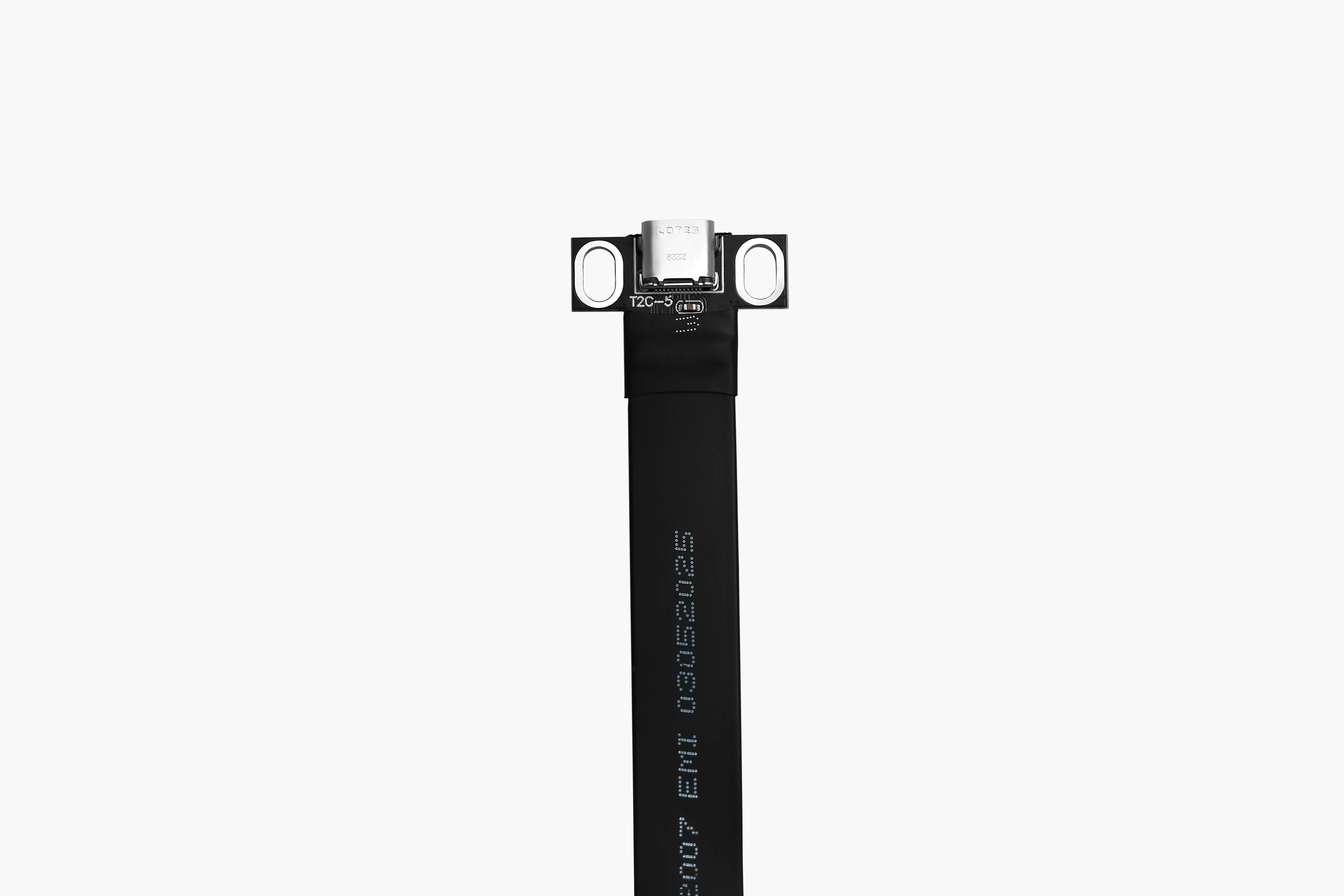화이트 내부 USB 3.2 Gen2x2 타입-C에서 타입-E 소켓 20Gbps 어댑터 실드 플랫 리본 케이블 ITX/ATX 마더보드 A4 연장 케이블