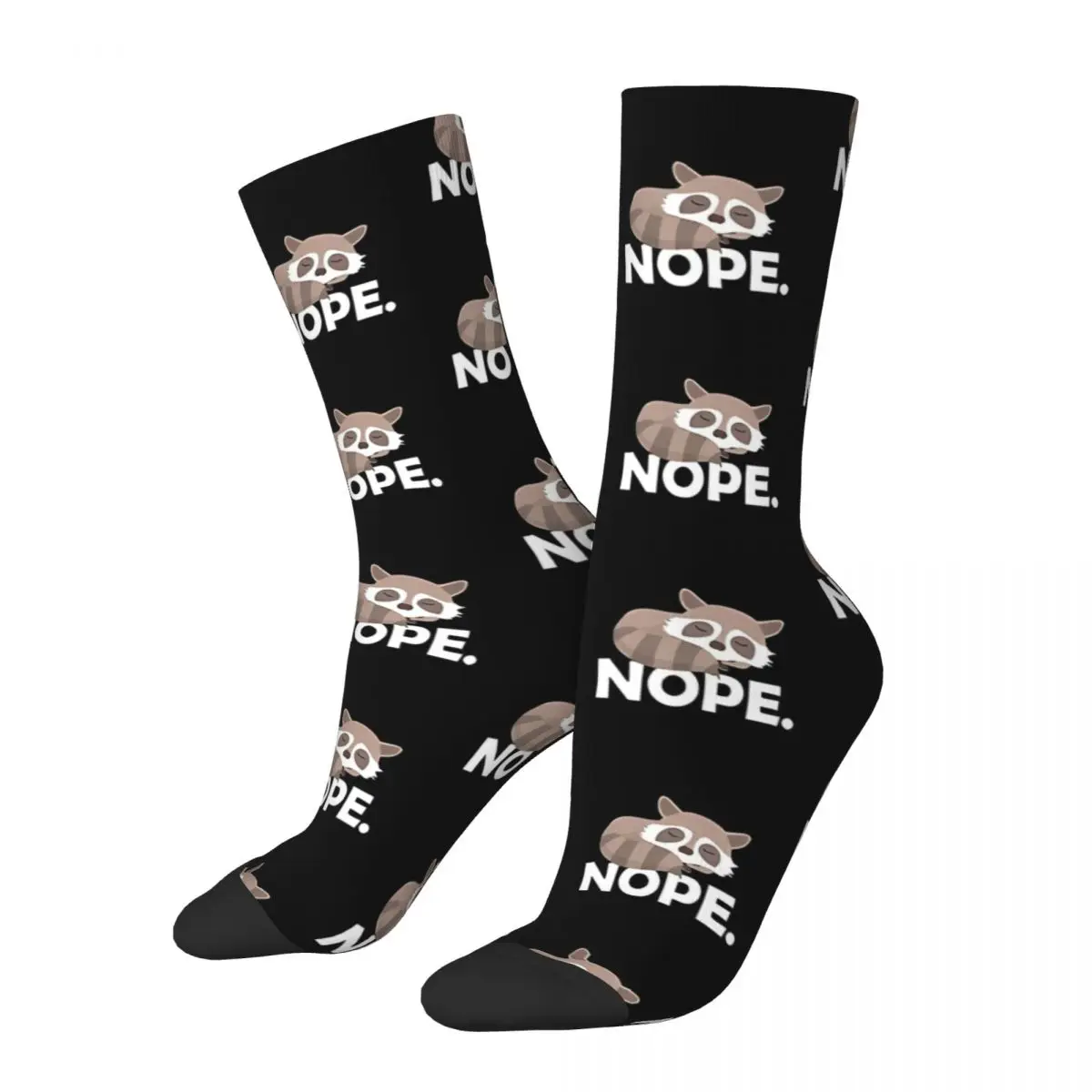 

Nope Raccoon Animal Socks Shopping 3D Print Boy Girls Mid-calf Sock