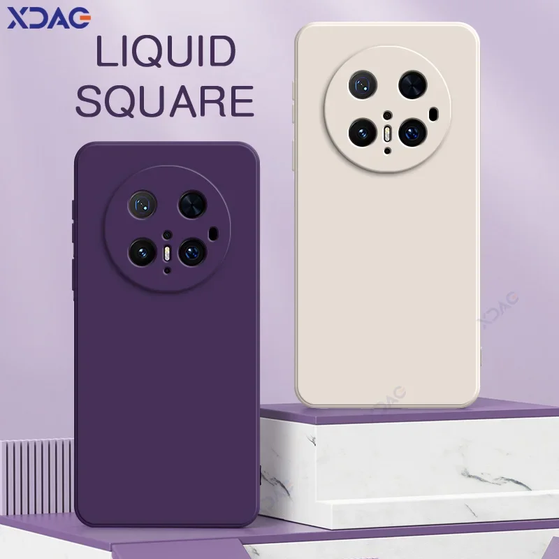Candy Fashion Soft Square Liquid Silicone Phone Case Cover