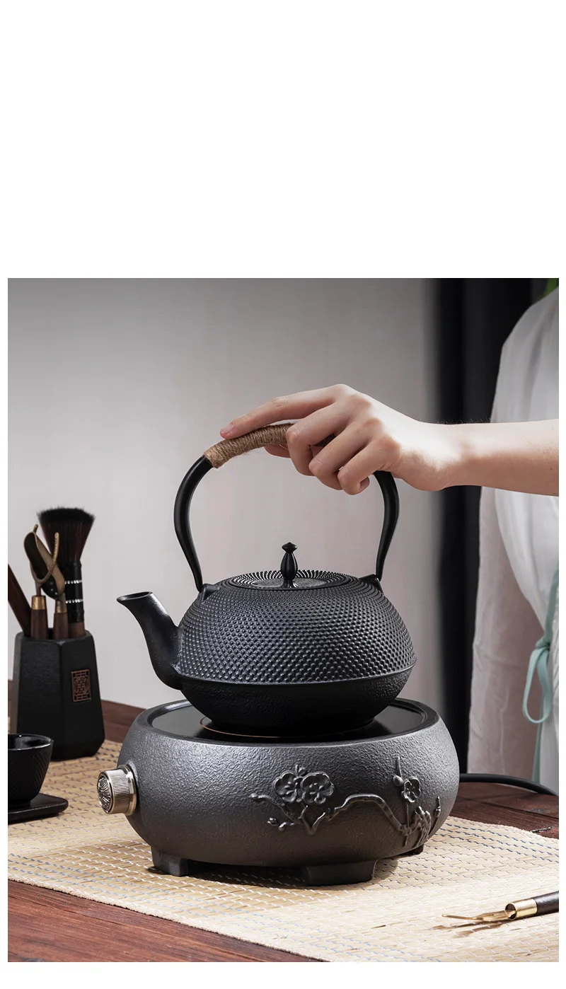 Description Picture 4 of itemGIANXI Iron Tea Pot with Stainless Steel Infuser Cast Japanese Iron Teapot Oolong Tea Kung Fu Tea Puer Tea Tea Kettle