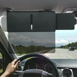 Car Sun Visor Extender Auto Zipper Retractable Sun Shield Extension Adjustable Automotive Interior Sunshield Sun Protection