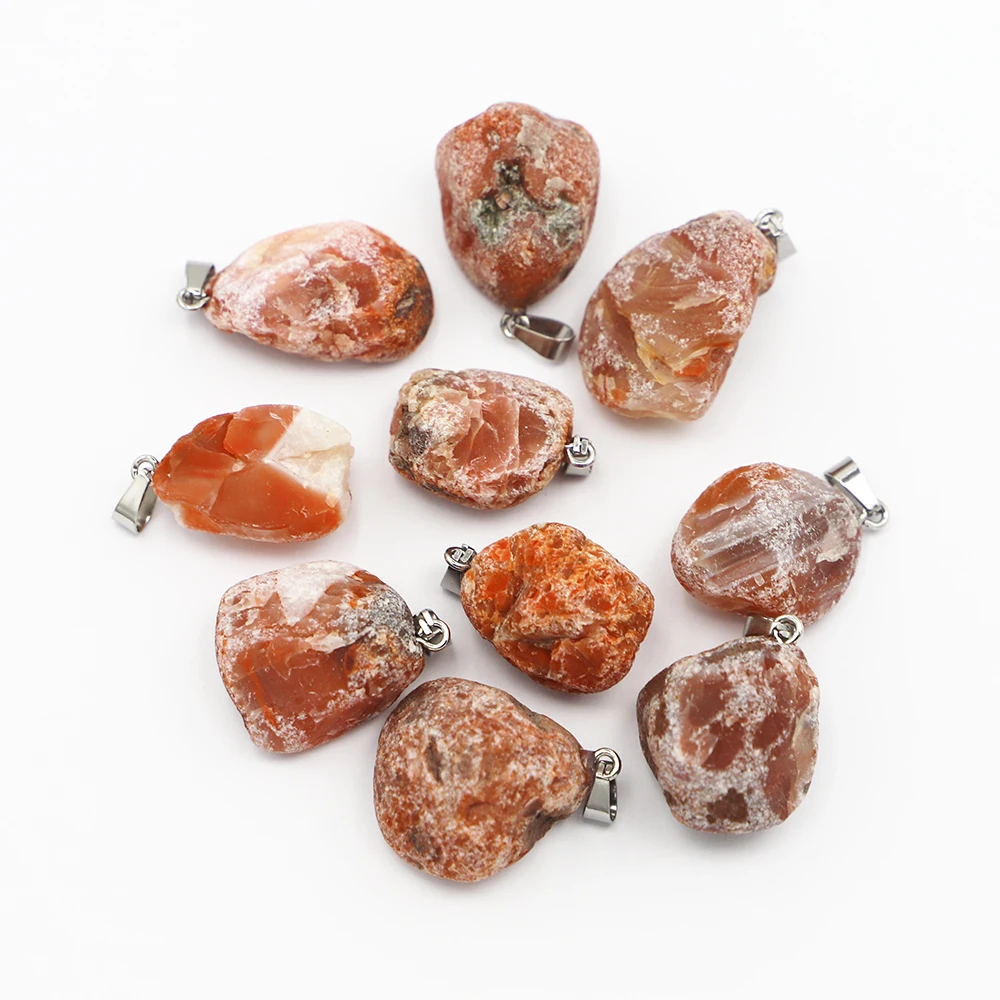 

12pcs/lot Bestseller Natural Stone Raw Ore Onyx Irregular Agate Pendant Necklace Mineral Quartz DIY Crafts Accessories Wholesale