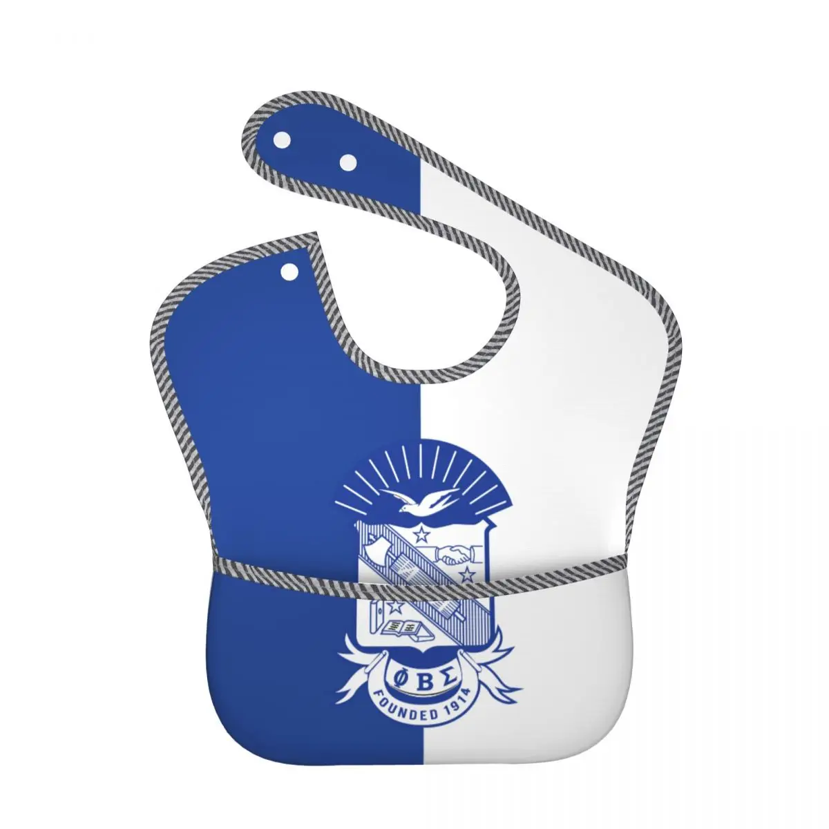 

Phi Beta Sigma PBS Fraternity Baby Bibs for Baby Boy or Girl, Adjustable Bib Baby and Toddler Bib for Eating, Waterproof Fabric