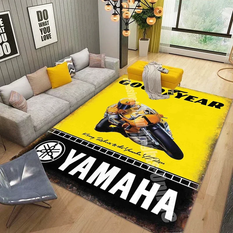 

YY-YAMAHA M- Motorcycle Logo Carpet Comfortable Retro Creative Living Room Bedroom Sofa Area Rug,Birthday Gift