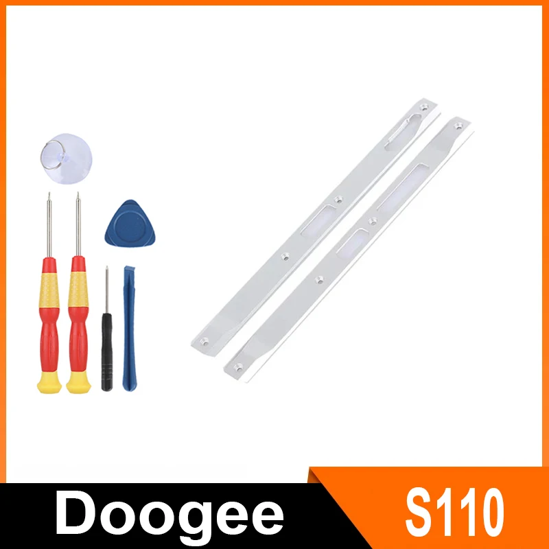 For Doogee S110 Phone Rear Cover Aluminum Piece Left and Right Decorative Accessories Side Button Mobile Phone Accessories