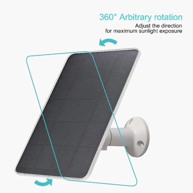 10W 5V Solar Panel Micro Type-C Outdoor Solar Cells Charger Solar Panels for Security Camera Small Home Light System 3