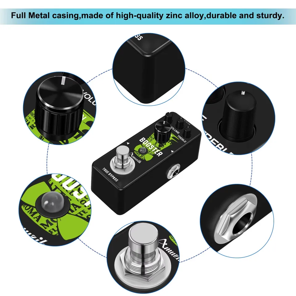 Amuzik Mini Guitar Pedal Boost Effect Pedals Booster Pedal Pure