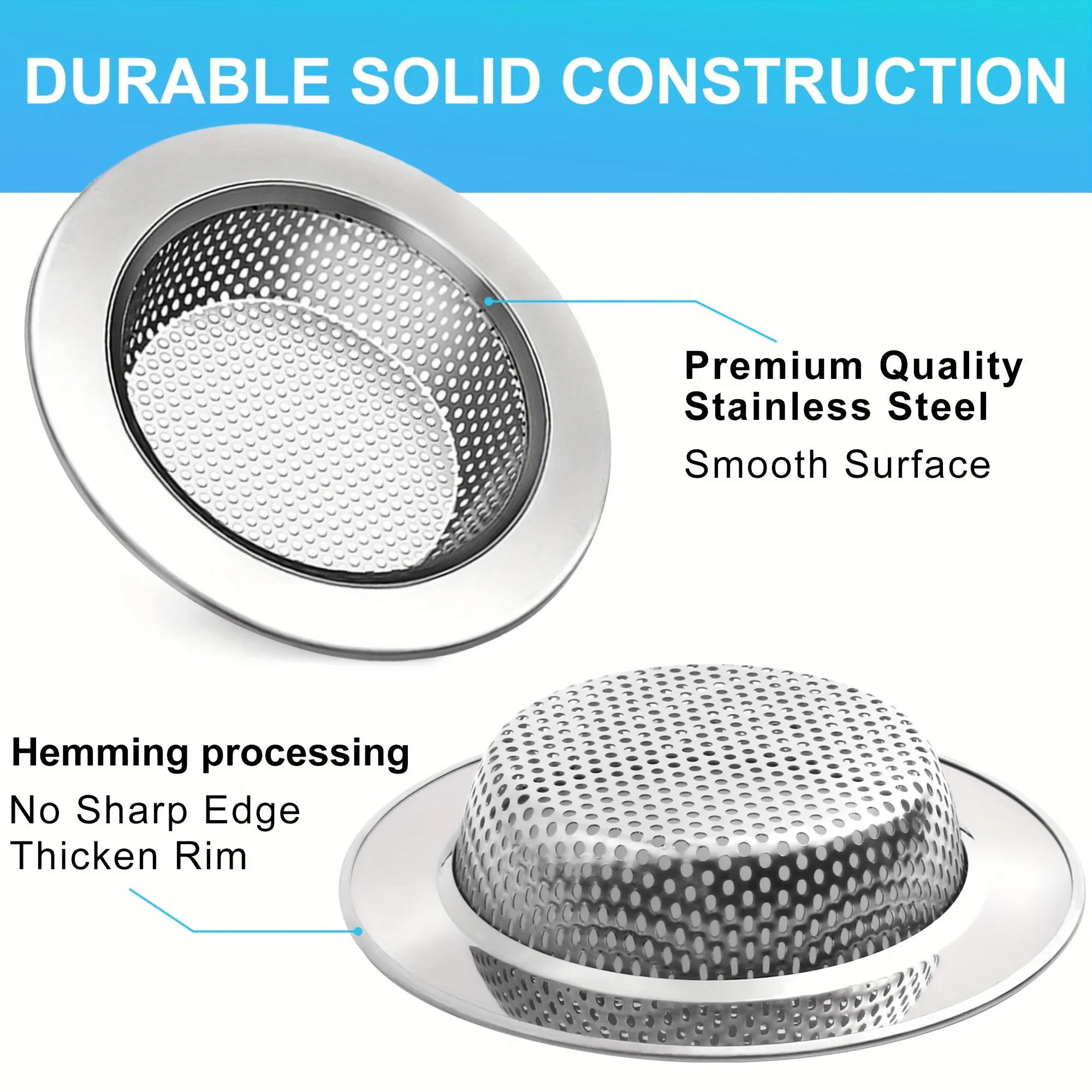 Kitchen Sink Filter Sink Strainer 4-Piece Set