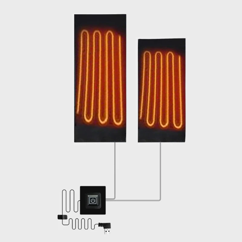 

1 комплект, обогреватель для куртки с электроподогревом и USB