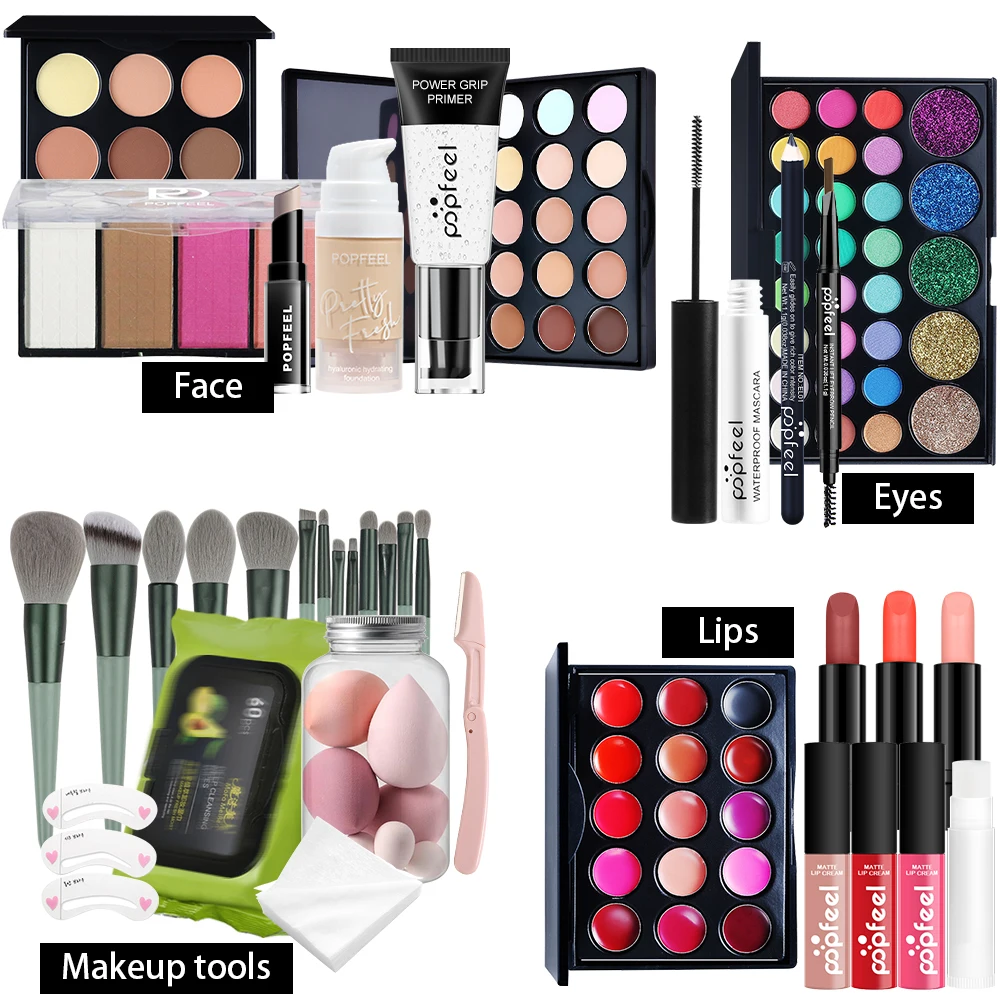 POPFEEL Favorites Surprise Makeup Kit, Full Kit Makeup Gift Set for Ladies, All In One Makeup Kit for Ladies Girls Teens 2