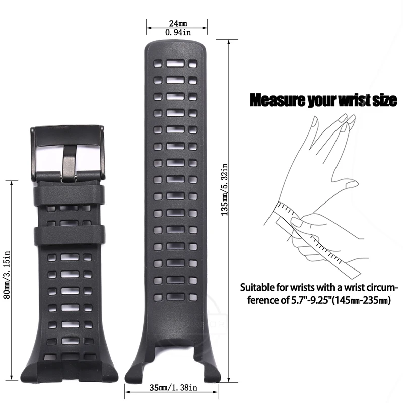 Silicone Outdoor Sports Waterproof Watch Band
