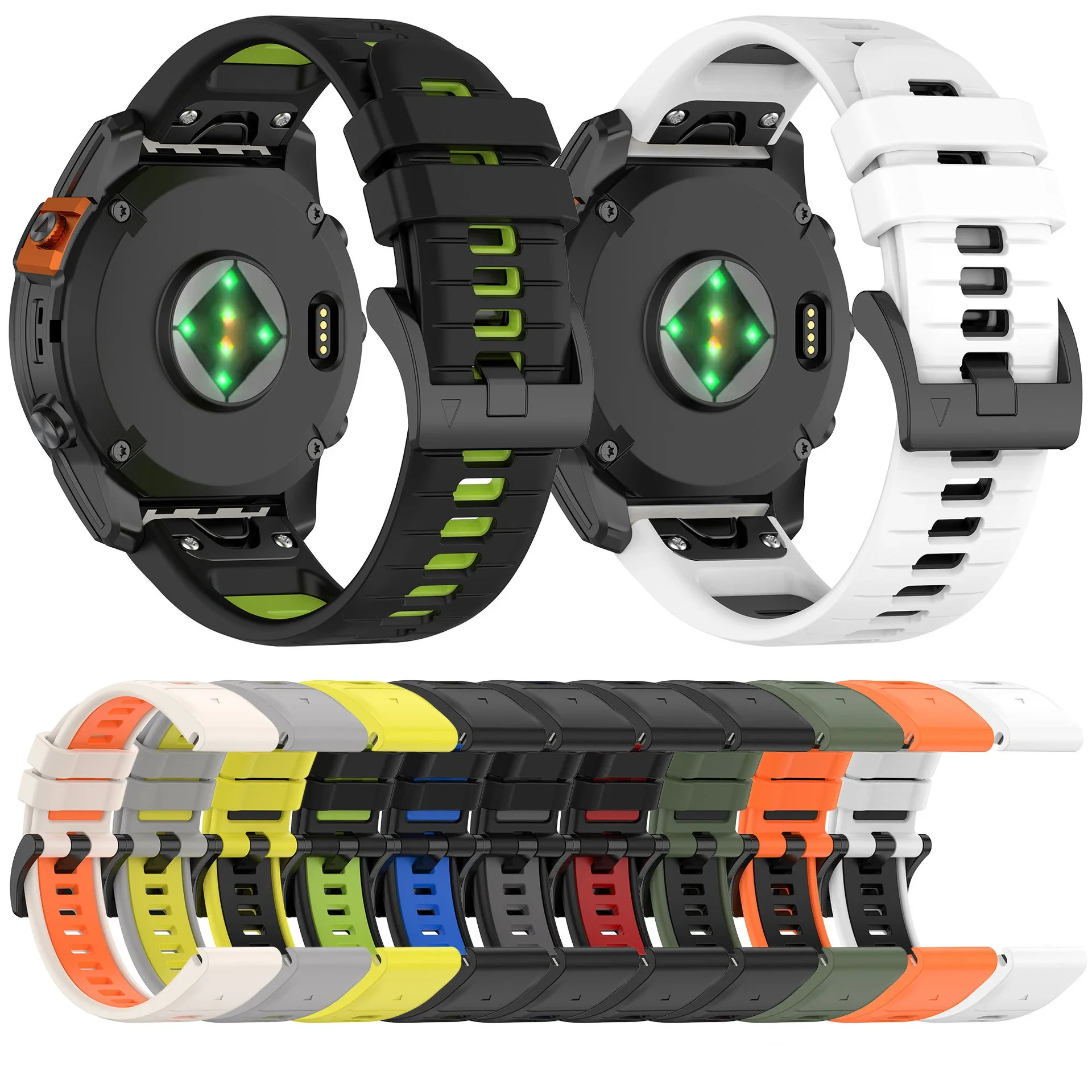 Premium Quickfit Silicone Watch Band - 26mm/22mm Wristband Bracelet