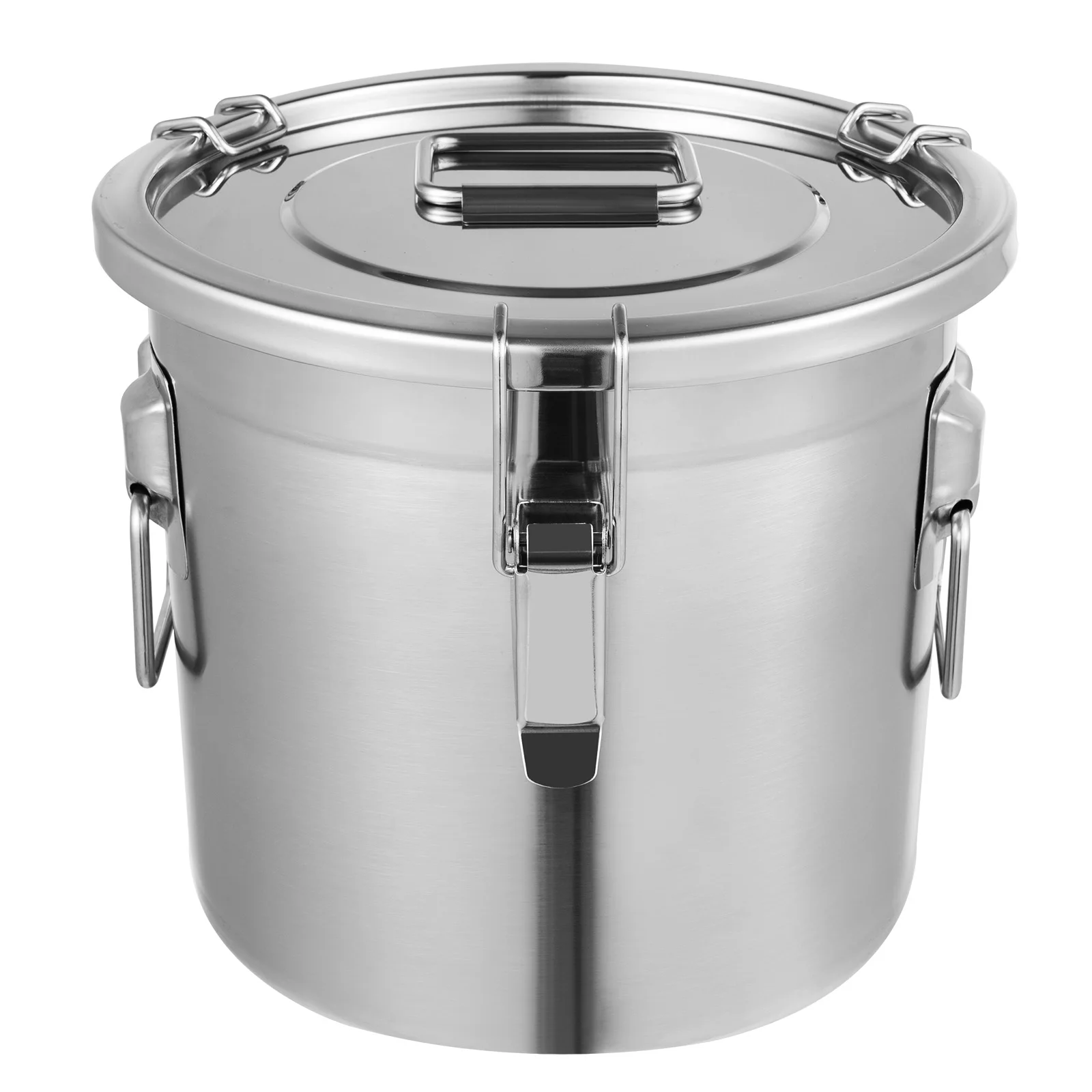 Stainless Steel Cereal Container - 12L Airtight Rice and Oil Storage Bucket