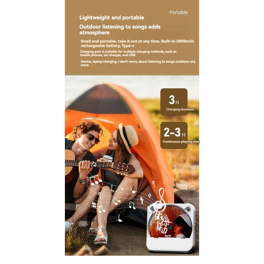 AS98-휴대용 홈 CD 음악 플레이어 + 리모컨 블루투스 5.1 CD 플레이어 먼지 커버 라디오 붐박스 디스플레이 어린이 선물용