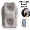 Inflatable Travel Pillow Portable Headrest Sleeping Bag Cushion Chin Neck Support for Outdoor Airplane Train Office and Home Use 1
