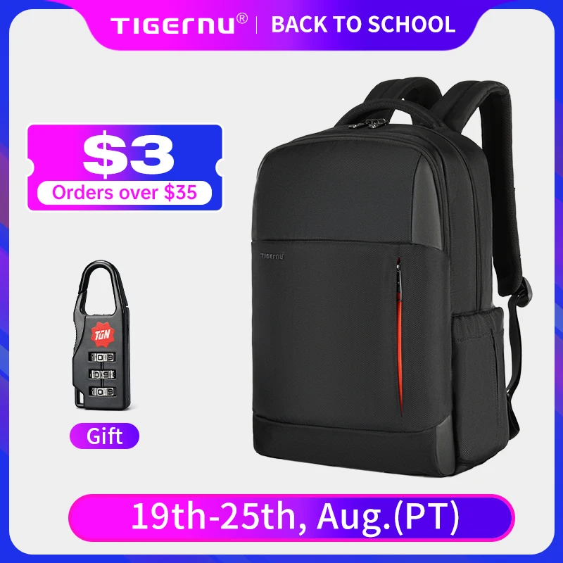 LifetimeWarrantyRFIDAntiTheftBackpackMen156LaptopBackpackBag