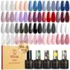 Rosalind New 24Pcs/Set Gel Nail Polish With Gittler Top Coat Set Summer Trend Colors Soak Off UV Lamp For Nail Art Design 1