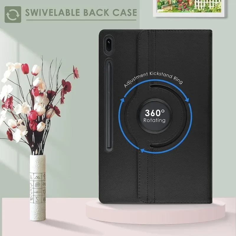 Estojo Rotativo para Samsung Galaxy Tab Capa do Tablet s9 Ultra 14.6 s8 Plus 12.4 s7 fe 11 Sm-x900 X916 X800 X810 T730 T970 360 360 - Imagem 6