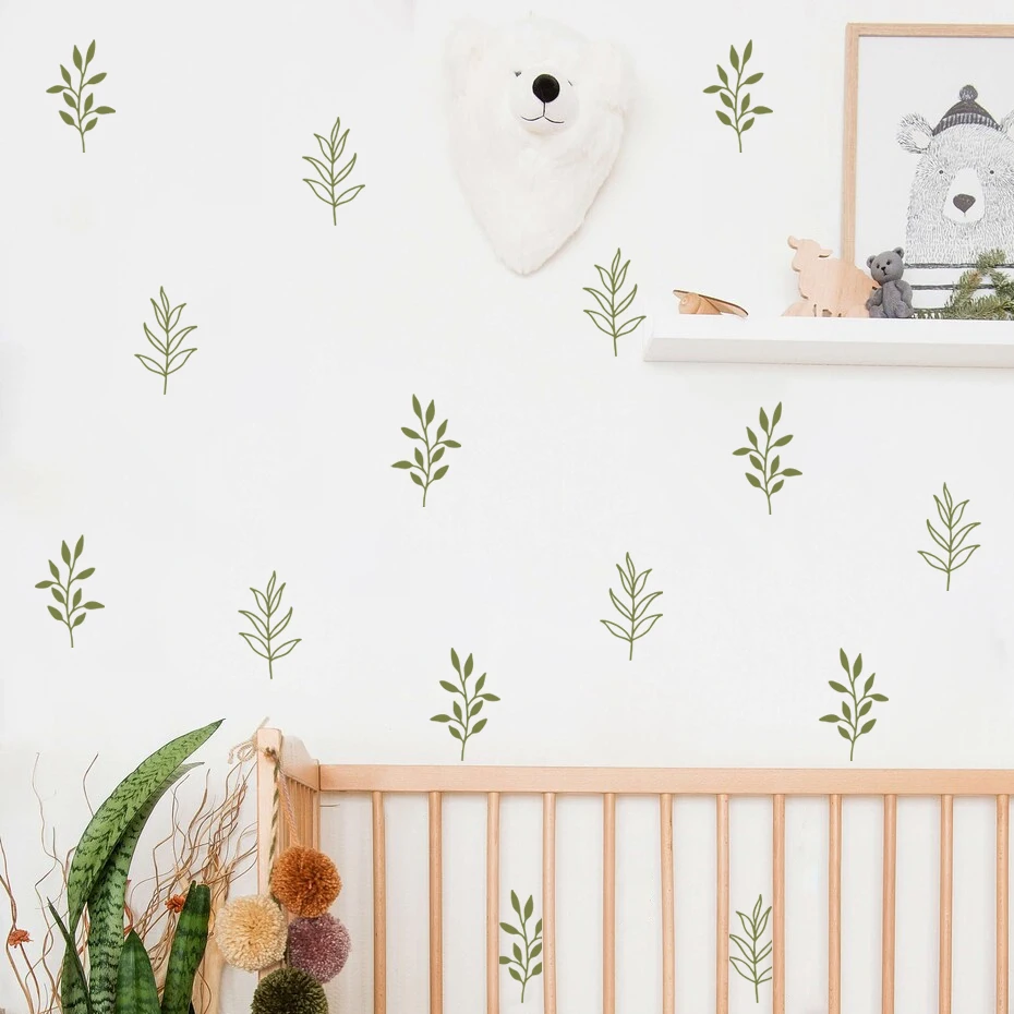 Boho Cartoon Heart Star Wall Stickers Cartoon Acquerello Nursery Home For Kids Room Neonate Room Decoration Art Decalcomanie