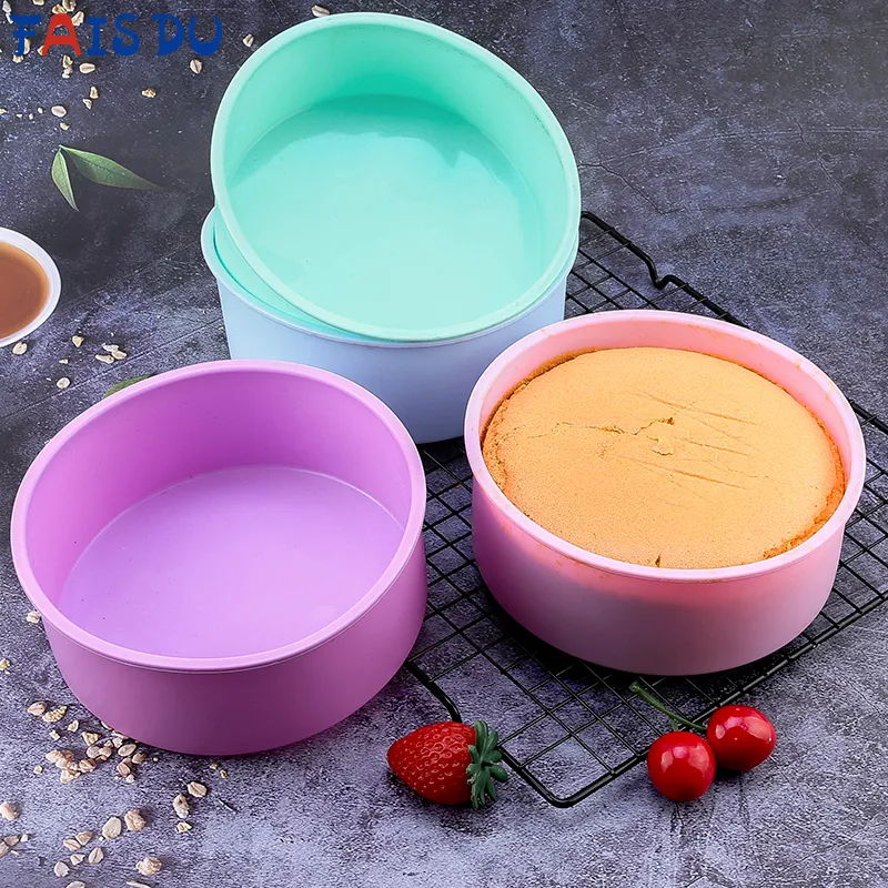 

FAIS DU Round Silicone Mold Nonstick Baking Pan Layer Cake Mousse Fondant Cylinder Mould For Pastry Bakeware Kitchen Accessories