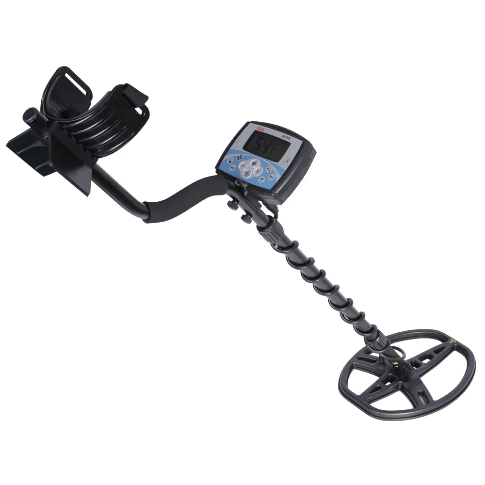 Professional Underground Metal Detector MT705 with 11 Waterproof Search Coil LCD Display Backup Light 3 Frequencies