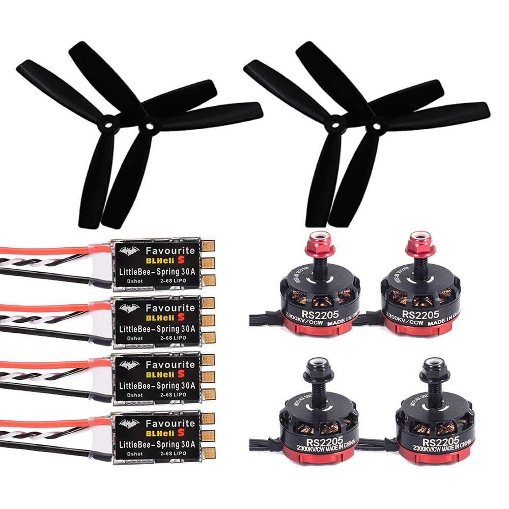 RS2205-2205-2300KV-CW-CCW-Brushless-Motor-With-LittleBee-20A-30A-BLHeli ...