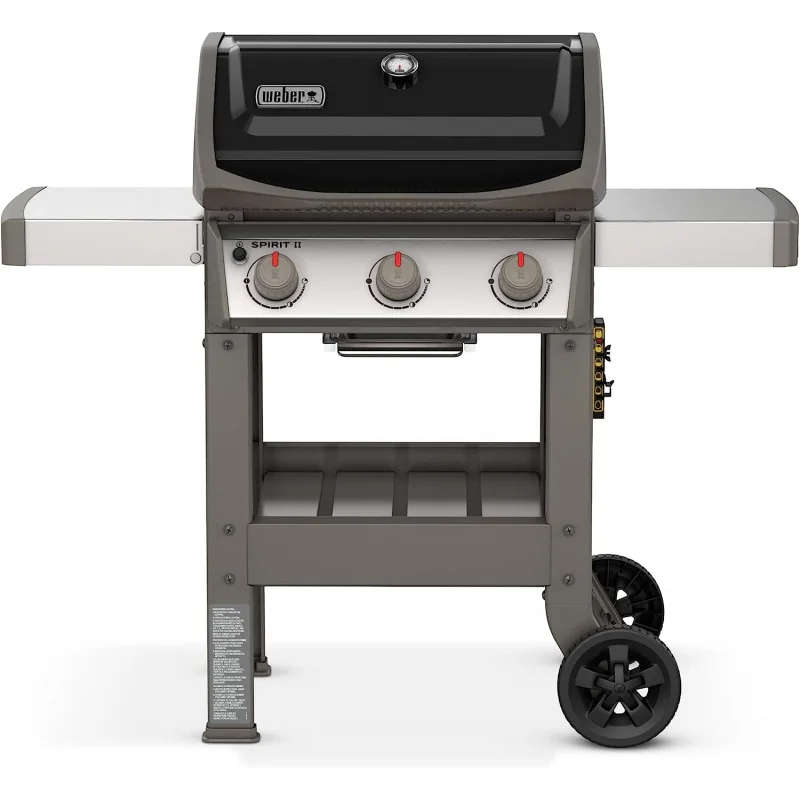 

Weber Spirit II E-310 3-Burner Liquid Propane Grill, Black