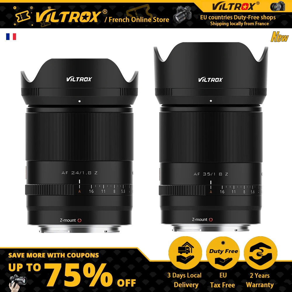 Viltrox 35Mm 24Mm Lens F1.8 Z Full Frame Lens Messa A Fuoco Automatica Obiettivo A Grande Apertura Per Nikon Z Mount Obiettivo Nikon Z7Ii Z6Ii Obietti