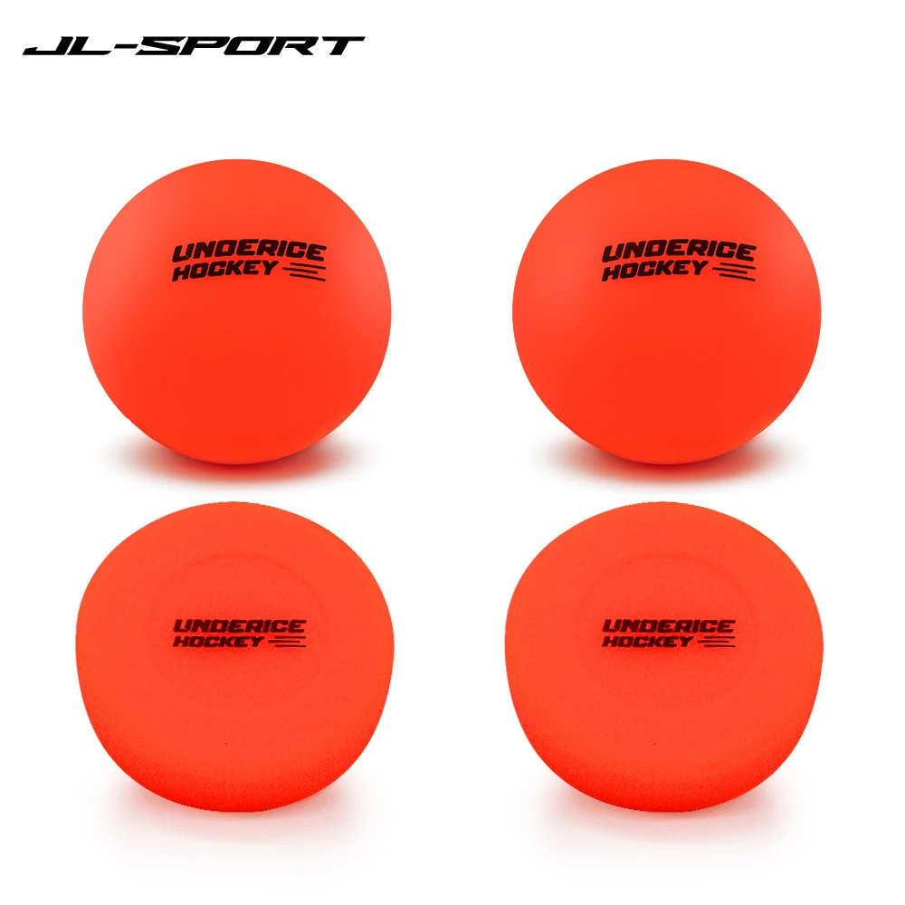 Ice Hockey Pucks 2pcs Roller Road Hockey Round Roller No-Rebound Ball Street Ice Training
